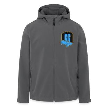 GGElite Monogram - Recycelte Männer Softshell-Jacke von Stanley/Stella - Anthrazit - Vorne - AI Model Male 185 light (185cm)