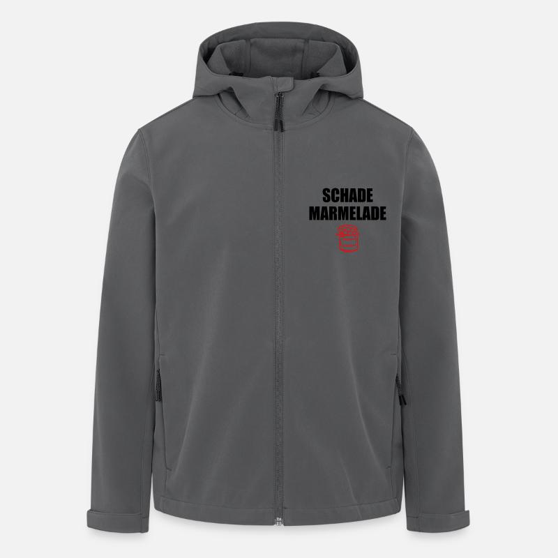 Schade Marmelade - Recycelte Männer Softshell-Jacke von Stanley/Stella - Anthrazit