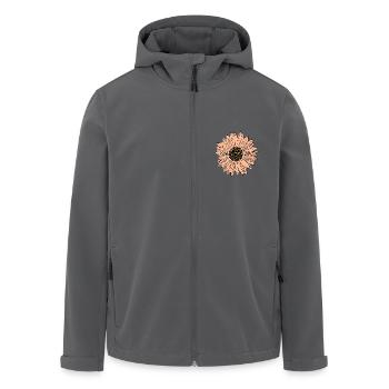 Blume pastell Blume Blumen pastell Blumen - Recycelte Männer Softshell-Jacke von Stanley/Stella - Anthrazit - Vorne - AI Model Male 185 light (185cm)