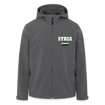 syrien flagge - Recycelte Männer Softshell-Jacke von Stanley/Stella - Anthrazit - Vorne - AI Model Male 185 light (185cm)