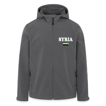 syrien flagge - Recycelte Männer Softshell-Jacke von Stanley/Stella - Anthrazit - Vorne - AI Model Male 185 light (185cm)