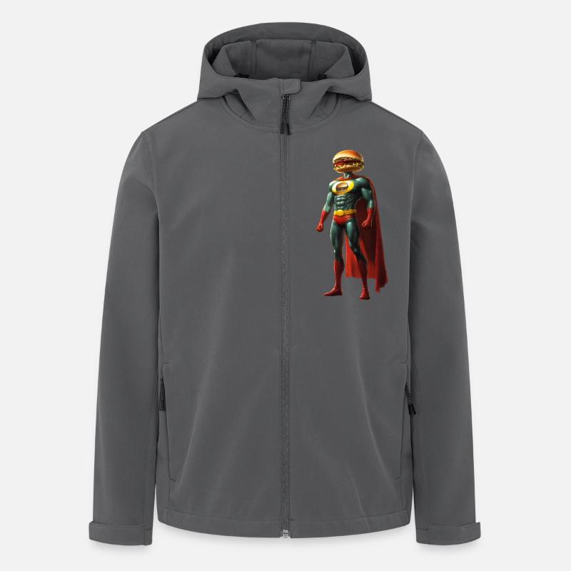Burger Mann - Recycelte Männer Softshell-Jacke von Stanley/Stella - Anthrazit