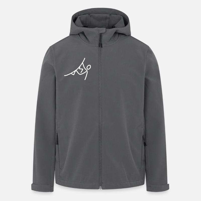 iYpsilon Klettern - Recycelte Männer Softshell-Jacke von Stanley/Stella - Anthrazit