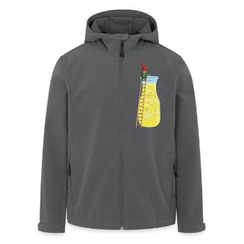 Limozwerg - Recycelte Männer Softshell-Jacke von Stanley/Stella - Anthrazit - Vorne - AI Model Male 185 light (185cm)