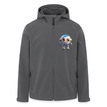 Roboter - Recycelte Männer Softshell-Jacke von Stanley/Stella - Anthrazit - Vorne - AI Model Male 185 light (185cm)