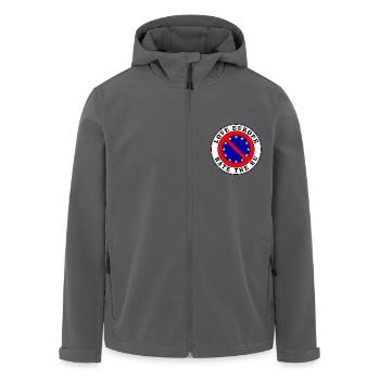 Anti eu - love europe hate the eu - Recycelte Männer Softshell-Jacke von Stanley/Stella - Anthrazit - Vorne - AI Model Male 185 light (185cm)