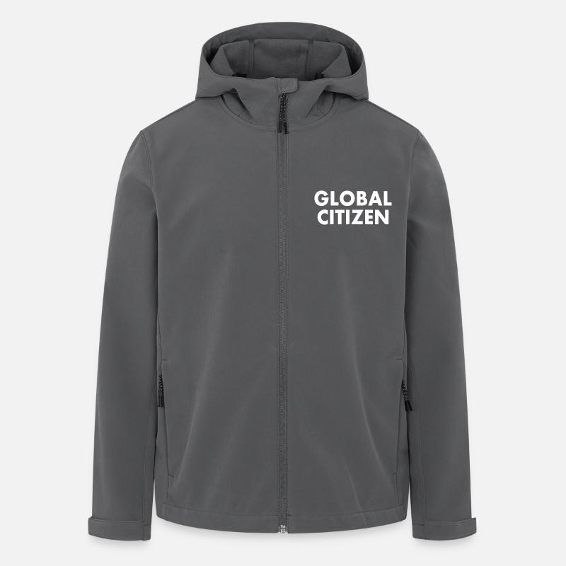 global citizen - Recycelte Männer Softshell-Jacke von Stanley/Stella - Anthrazit