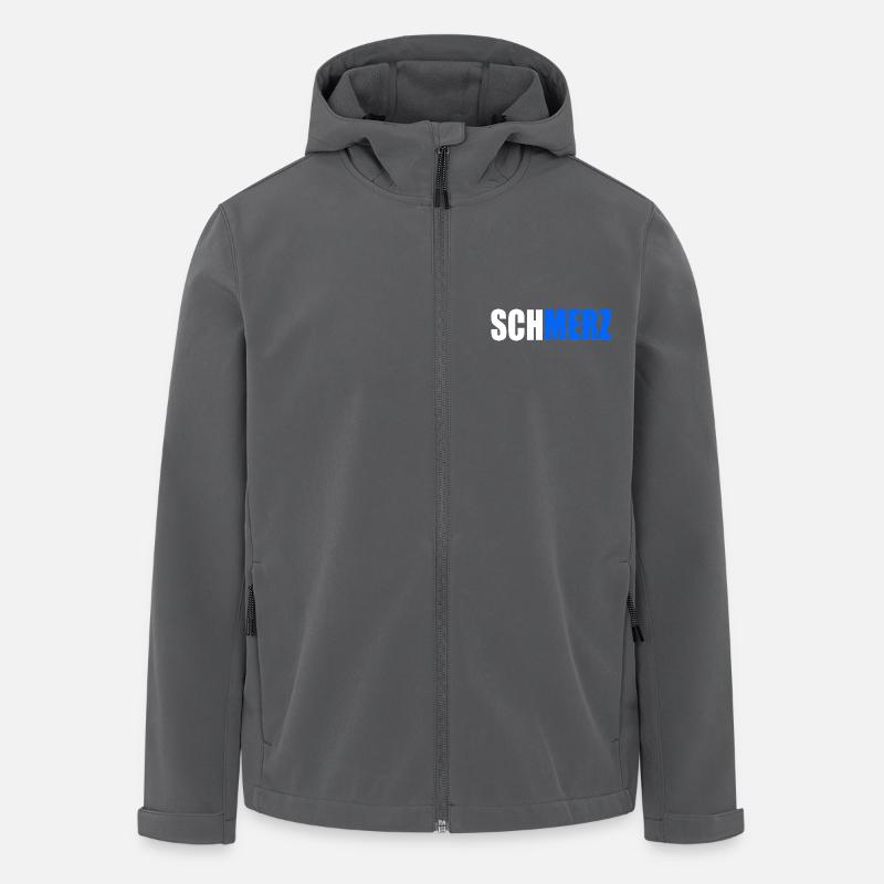 Schmerz no merz - Recycelte Männer Softshell-Jacke von Stanley/Stella - Anthrazit