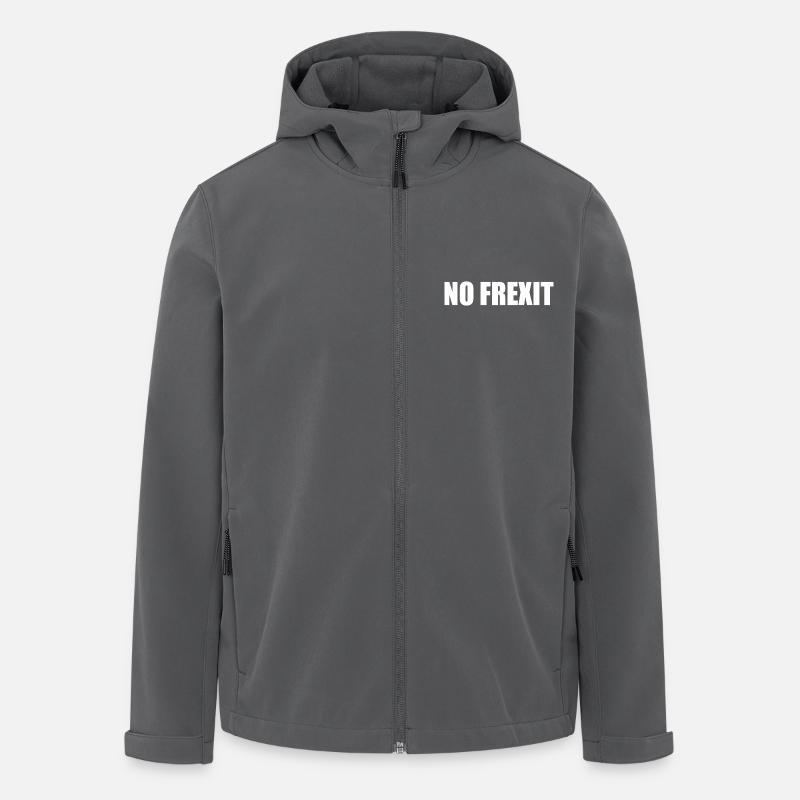 No frexit - Men’s Recycled Softshell Jacket by Stanley/Stella - anthracite