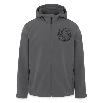 Until all are Free - bis alle frei sind - Recycelte Männer Softshell-Jacke von Stanley/Stella - Anthrazit - Vorne - AI Model Male 185 light (185cm)