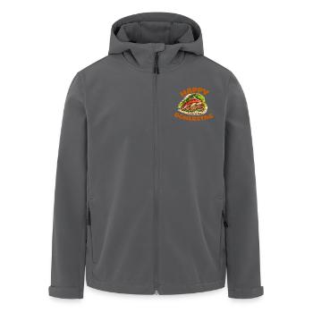 Happy Döner Kebab - Recycelte Männer Softshell-Jacke von Stanley/Stella - Anthrazit - Vorne - AI Model Male 185 light (185cm)
