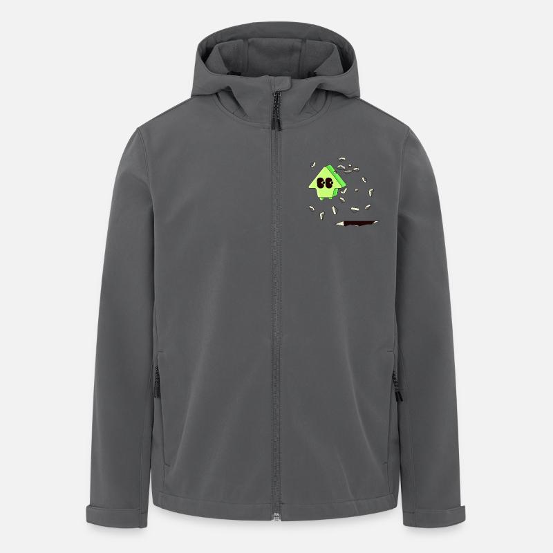 GOING UP - Men’s Recycled Softshell Jacket Discoverer by Stanley/Stella - anthracite