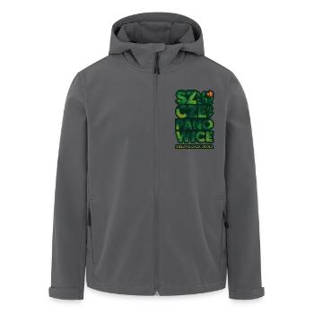 Szczepanowice – Grüne Oase von Oppeln - Recycelte Männer Softshell-Jacke von Stanley/Stella - Anthrazit - Vorne - AI Model Male 185 light (185cm)