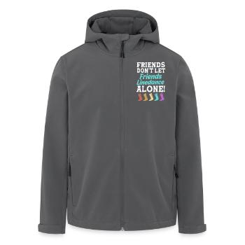 Linedance - Recycelte Männer Softshell-Jacke von Stanley/Stella - Anthrazit - Vorne - AI Model Male 185 light (185cm)