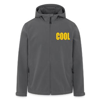 Cool - Recycelte Männer Softshell-Jacke von Stanley/Stella - Anthrazit - Vorne - AI Model Male 185 light (185cm)