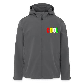 Cool - Recycelte Männer Softshell-Jacke von Stanley/Stella - Anthrazit - Vorne - AI Model Male 185 light (185cm)