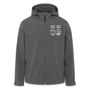 Dumb Money - Smart Money - Recycelte Männer Softshell-Jacke von Stanley/Stella - Anthrazit - Vorne - AI Model Male 185 light (185cm)
