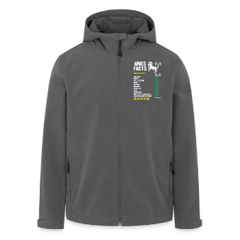 Sternzeichen Widder - Recycelte Männer Softshell-Jacke von Stanley/Stella - Anthrazit - Vorne - AI Model Male 185 light (185cm)