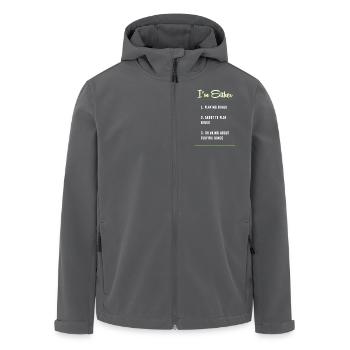 Bingo - Recycelte Männer Softshell-Jacke von Stanley/Stella - Anthrazit - Vorne - AI Model Male 185 light (185cm)
