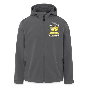 Münzsammler - Recycelte Männer Softshell-Jacke von Stanley/Stella - Anthrazit - Vorne - AI Model Male 185 light (185cm)