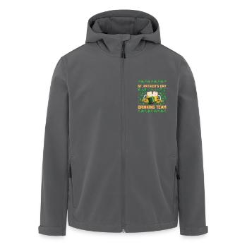 St. Patrick's Day Trinkteam Irische Kultur - Recycelte Männer Softshell-Jacke von Stanley/Stella - Anthrazit - Vorne - AI Model Male 185 light (185cm)