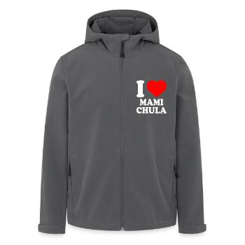 I love mami chula - Recycelte Männer Softshell-Jacke von Stanley/Stella - Anthrazit - Vorne - AI Model Male 185 light (185cm)