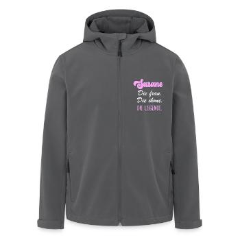 Suzanne die legende - Recycelte Männer Softshell-Jacke von Stanley/Stella - Anthrazit - Vorne - AI Model Male 185 light (185cm)