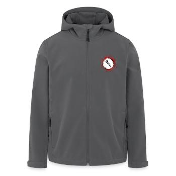 Mikrofon Symbol - Recycelte Männer Softshell-Jacke von Stanley/Stella - Anthrazit - Vorne - AI Model Male 185 light (185cm)
