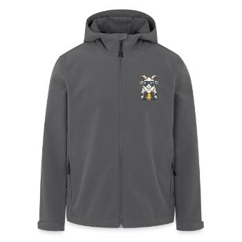 Bergziege Apres Ski Bier - Recycelte Männer Softshell-Jacke von Stanley/Stella - Anthrazit - Vorne - AI Model Male 185 light (185cm)
