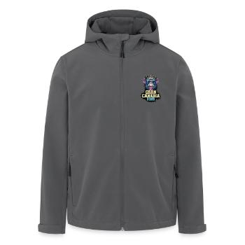 Gran Canaria 2025 Affe - Recycelte Männer Softshell-Jacke von Stanley/Stella - Anthrazit - Vorne - AI Model Male 185 light (185cm)