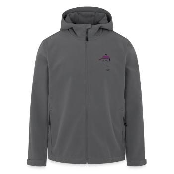 Kein großes Ding, Mann – ironischerweise - Recycelte Männer Softshell-Jacke von Stanley/Stella - Anthrazit - Vorne - AI Model Male 185 light (185cm)
