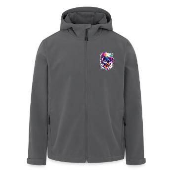 Ski Totenkopf Skibrille - Recycelte Männer Softshell-Jacke von Stanley/Stella - Anthrazit - Vorne - AI Model Male 185 light (185cm)