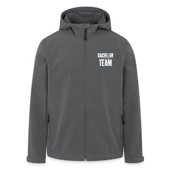 Bachelor Crew - Recycelte Männer Softshell-Jacke von Stanley/Stella - Anthrazit - Vorne - AI Model Male 185 light (185cm)