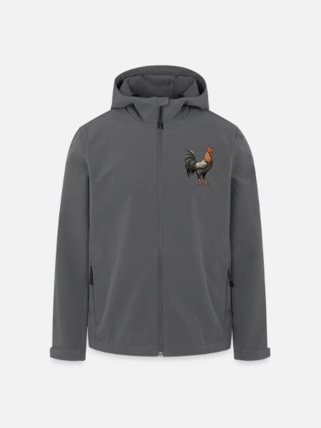 Hahn Tier - Recycelte Männer Softshell-Jacke von Stanley/Stella - Anthrazit