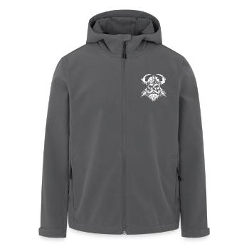Wikinger Skelett - Recycelte Männer Softshell-Jacke von Stanley/Stella - Anthrazit - Vorne - AI Model Male 185 light (185cm)