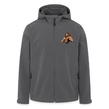 Löwe Beast - Recycelte Männer Softshell-Jacke von Stanley/Stella - Anthrazit - Vorne - AI Model Male 185 light (185cm)