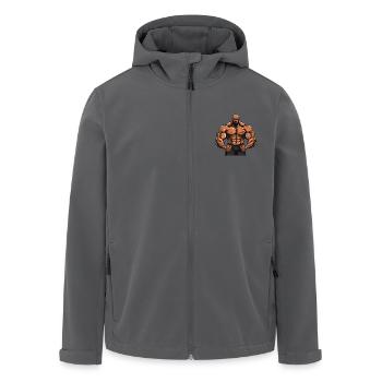 Workout Bodybuilder - Recycelte Männer Softshell-Jacke von Stanley/Stella - Anthrazit - Vorne - AI Model Male 185 light (185cm)