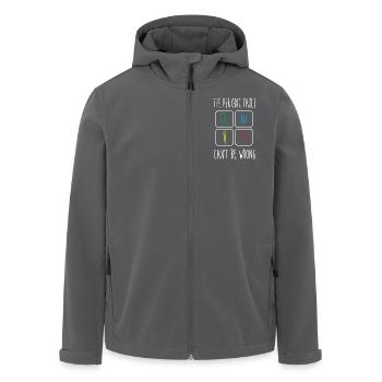 Periodensystem - Recycelte Männer Softshell-Jacke von Stanley/Stella - Anthrazit - Vorne - AI Model Male 185 light (185cm)