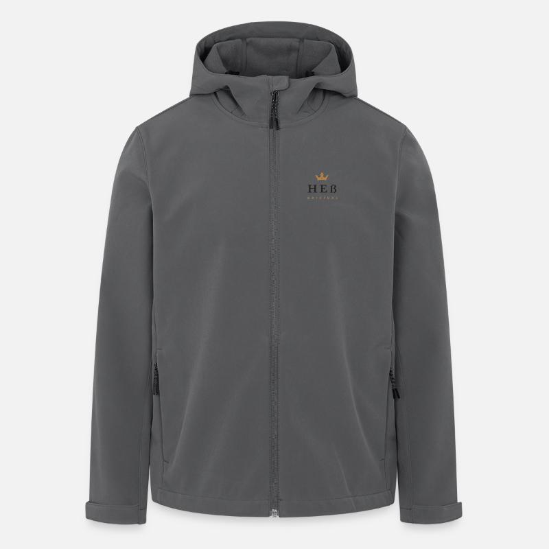 Heß Original Familienlogo - Recycelte Männer Softshell-Jacke von Stanley/Stella - Anthrazit