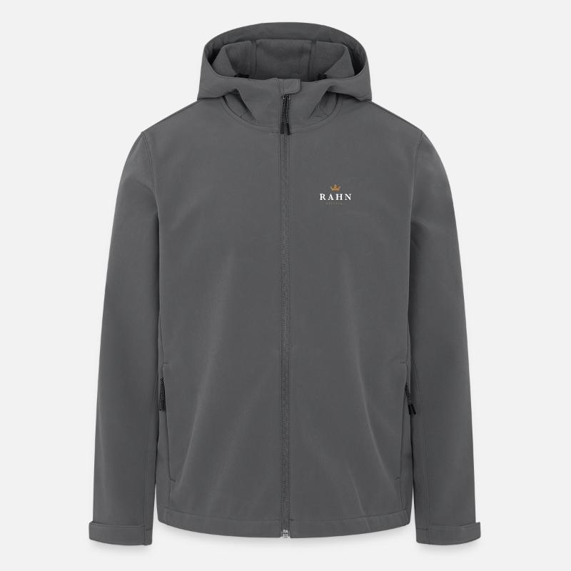 Logo original de la famille Rahn - Veste softshell homme en polyester recyclé Stanley/Stella - charbon