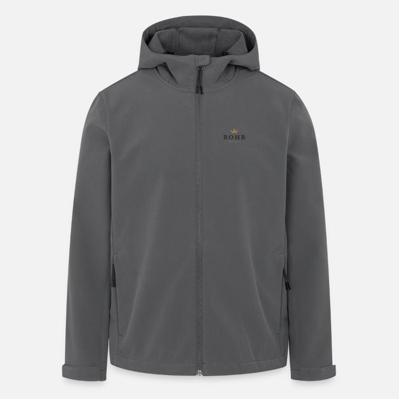 Rohr Original Familienlogo - Recycelte Männer Softshell-Jacke von Stanley/Stella - Anthrazit
