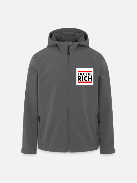 Tax the rich - Recycelte Männer Softshell-Jacke von Stanley/Stella - Anthrazit
