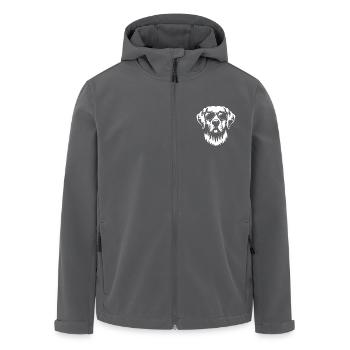 Labrador Retriever Loyalität Familienfreund - Recycelte Männer Softshell-Jacke von Stanley/Stella - Anthrazit - Vorne - AI Model Male 185 light (185cm)