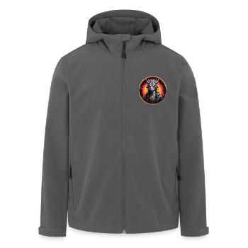 Drachenmotiv Drache mit Hörnern - Recycelte Männer Softshell-Jacke von Stanley/Stella - Anthrazit - Vorne - AI Model Male 185 light (185cm)