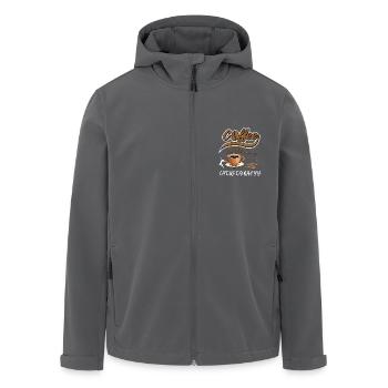 Lustiger Tanzlehrer Zitat Kaffee und Choreografie - Recycelte Männer Softshell-Jacke von Stanley/Stella - Anthrazit - Vorne - AI Model Male 185 light (185cm)