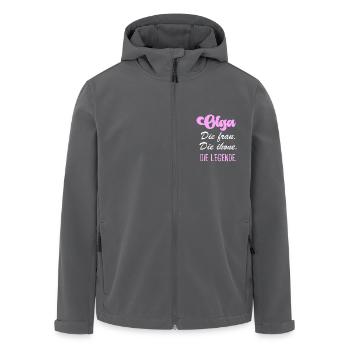Olga die legende - Recycelte Männer Softshell-Jacke von Stanley/Stella - Anthrazit - Vorne - AI Model Male 185 light (185cm)