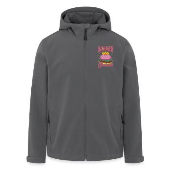 Patty Melt gegrilltes Sandwich BBQ Burger Queen - Recycelte Männer Softshell-Jacke von Stanley/Stella - Anthrazit - Vorne - AI Model Male 185 light (185cm)