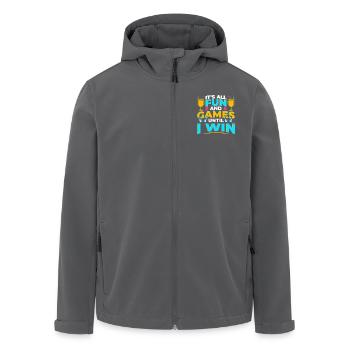Brettspiele Win Game Night Winning - Recycelte Männer Softshell-Jacke von Stanley/Stella - Anthrazit - Vorne - AI Model Male 185 light (185cm)