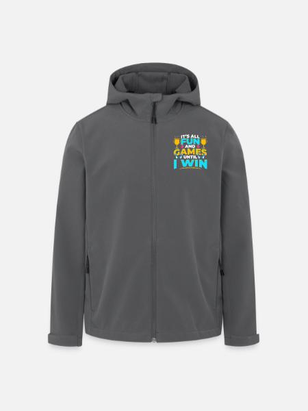 Brettspiele Win Game Night Winning - Recycelte Männer Softshell-Jacke von Stanley/Stella - Anthrazit