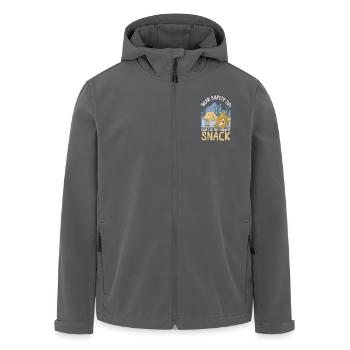 Camping Bärenangriff Tip Wandern Camper - Recycelte Männer Softshell-Jacke von Stanley/Stella - Anthrazit - Vorne - AI Model Male 185 light (185cm)